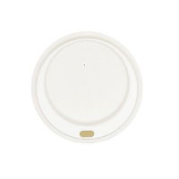 80mm White hot cup lid (8oz) (10x100)
